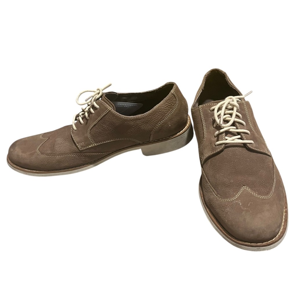 Cole Haan‎ Mens Brown Leather Wingtip Oxford Shoes C10645 Size 11M